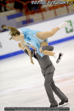 2013-03-01 Milano - World Junior Figure Skating Championships 2477 Kaitlin Hawayek-Jean-Luc Baker USA